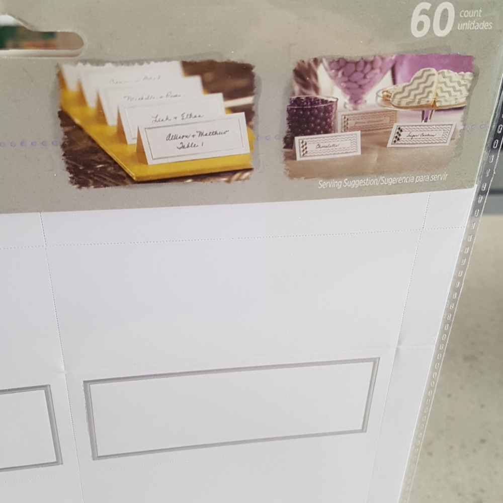 120 pcs Wilson Place Cards